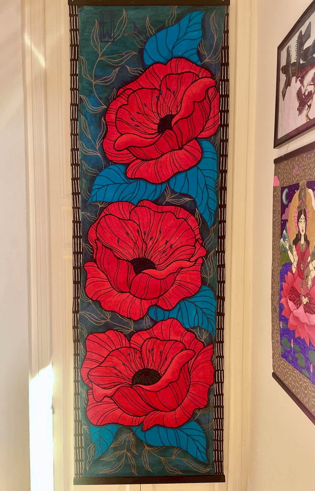 Kakémono Coquelicots XXL