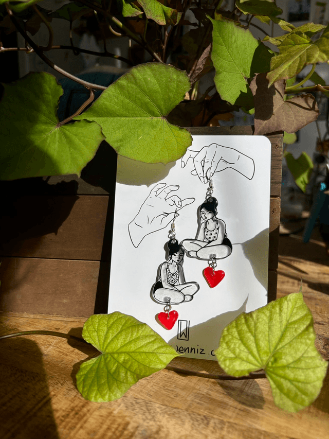 "En Tailleur" Boucles d'Oreilles