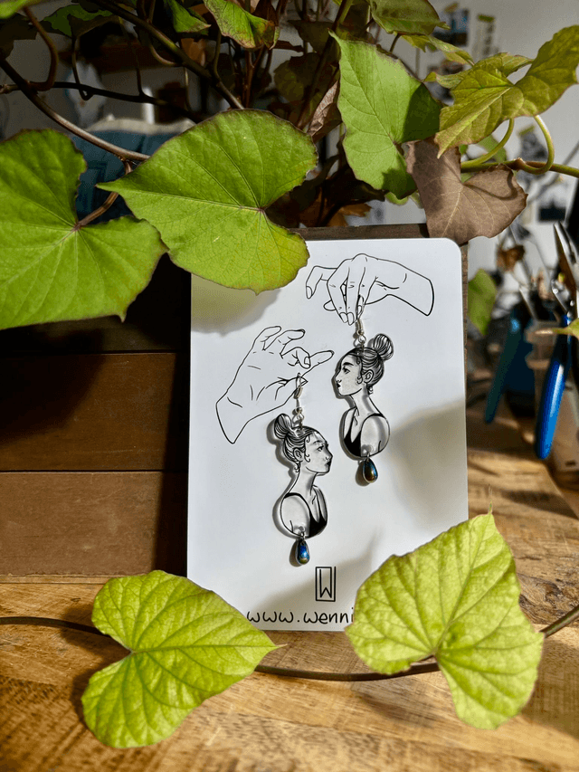 "De Profil" Boucles d'Oreilles