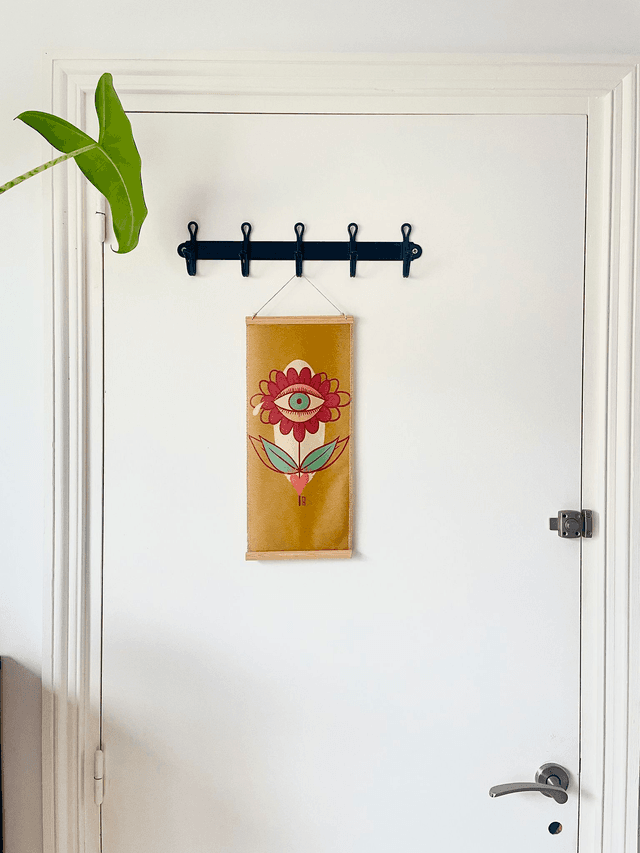 Kakémono mini totem moutarde 