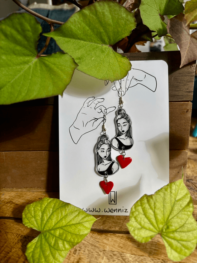 &quot;Dames de Coeurs&quot; Boucles d&#039;oreilles